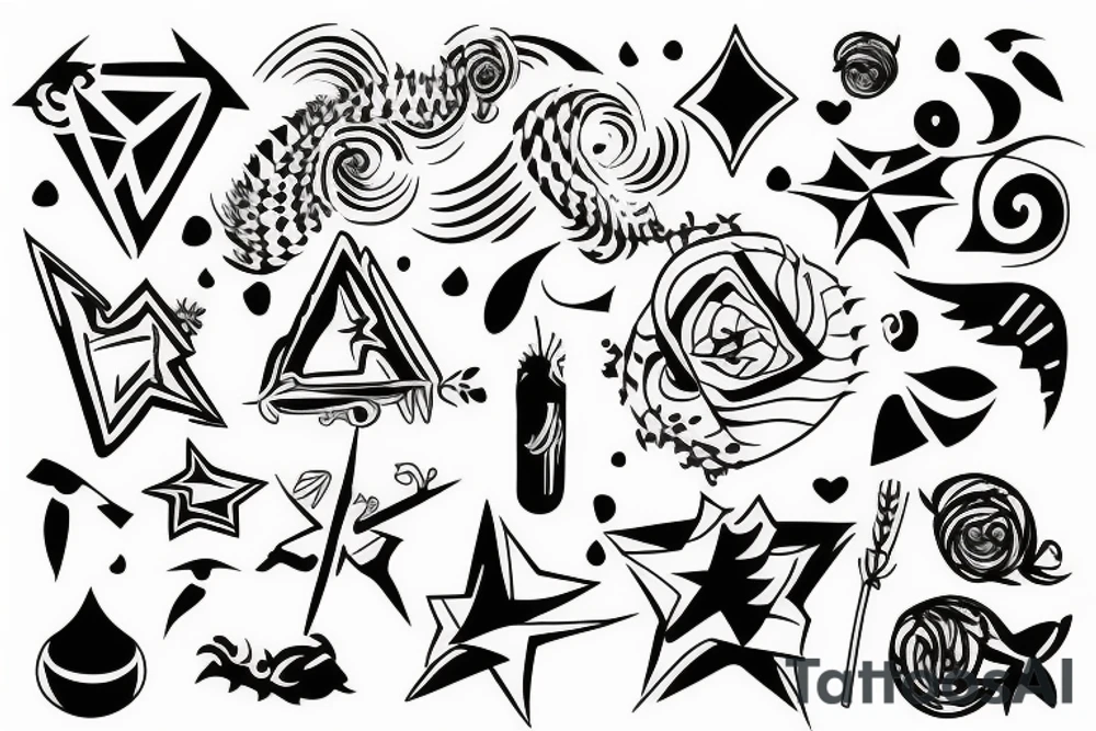 J shape tattoo idea