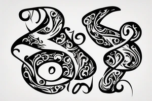 Elegant J letter shape tattoo idea
