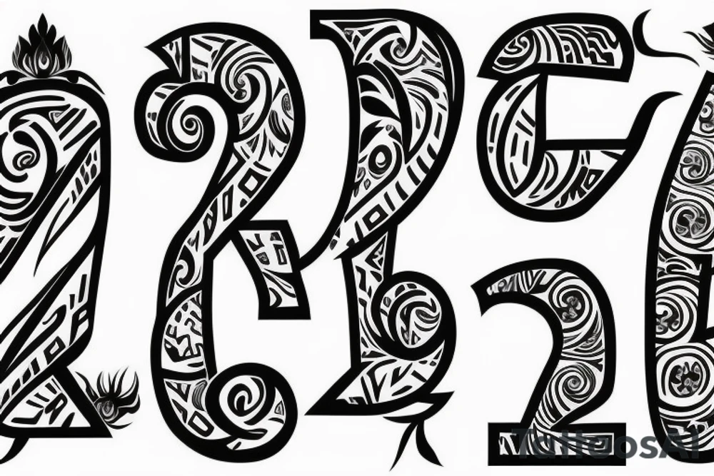 Elegant J letter shape tattoo idea