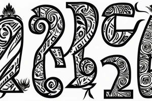Elegant J letter shape tattoo idea