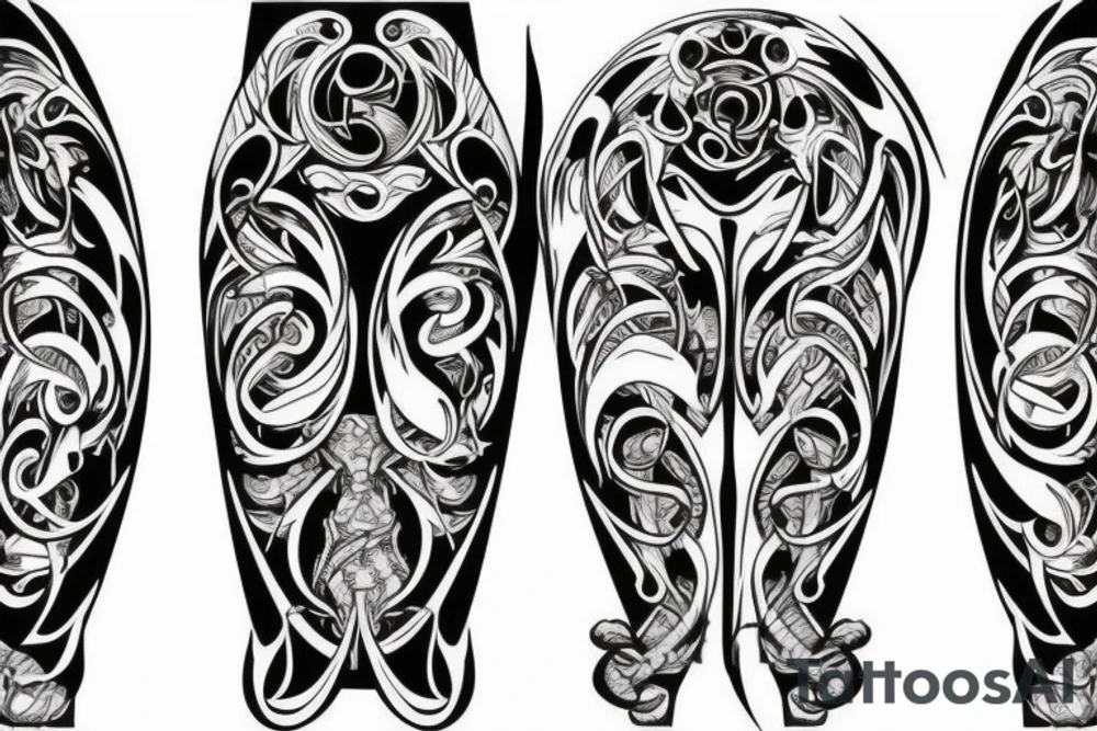 Elegant J letter shape tattoo idea