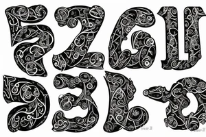 Elegant J letter tattoo idea