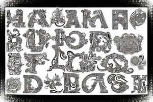 Elegant J letter tattoo idea