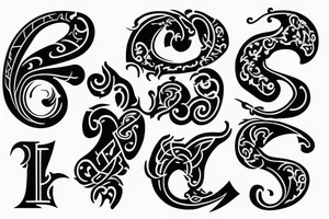 Elegant J letter tattoo idea