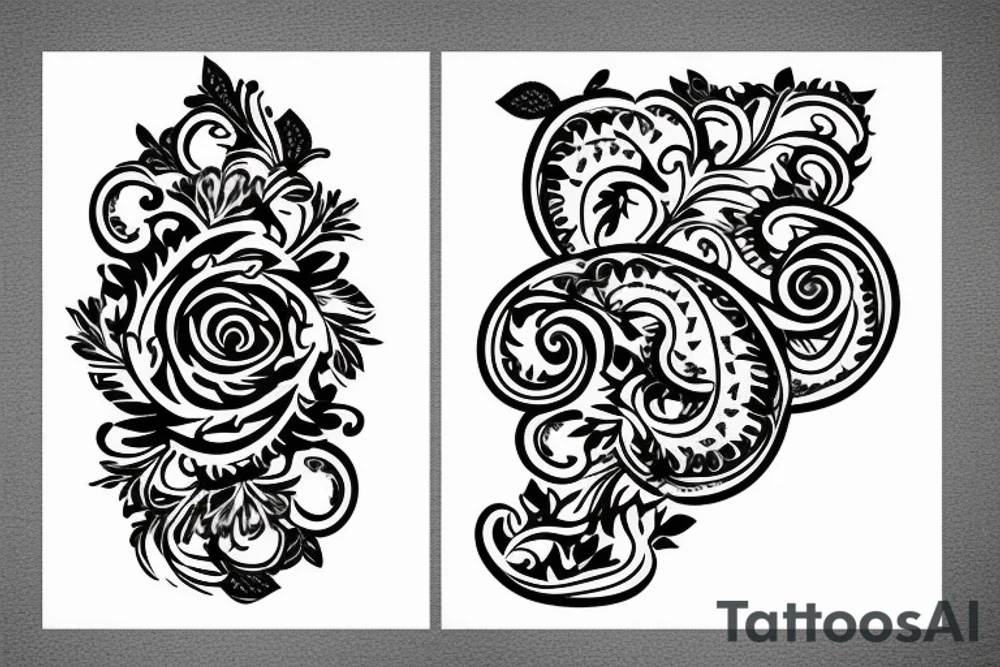 Elegant J letter tattoo idea