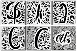 Elegant J letter tattoo idea