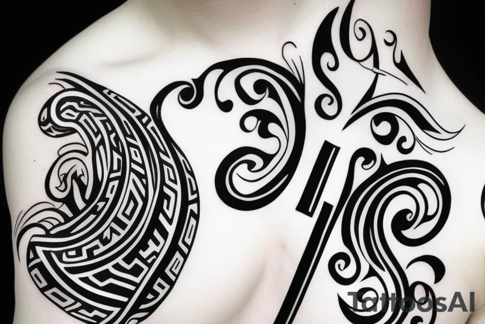 Elegant J letter tattoo idea