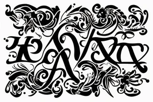 Elegant J letter tattoo idea