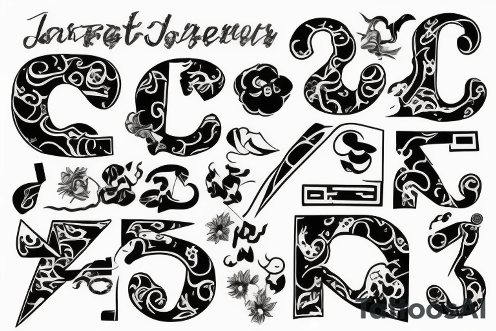 J letter tattoo idea