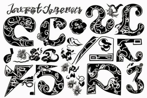 J letter tattoo idea