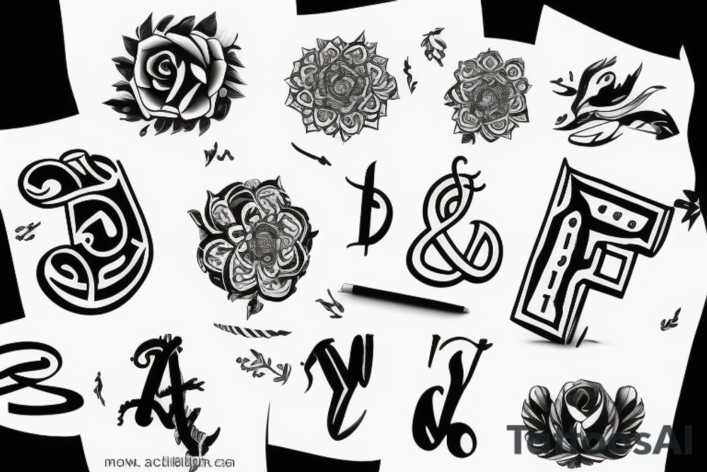 J letter tattoo idea