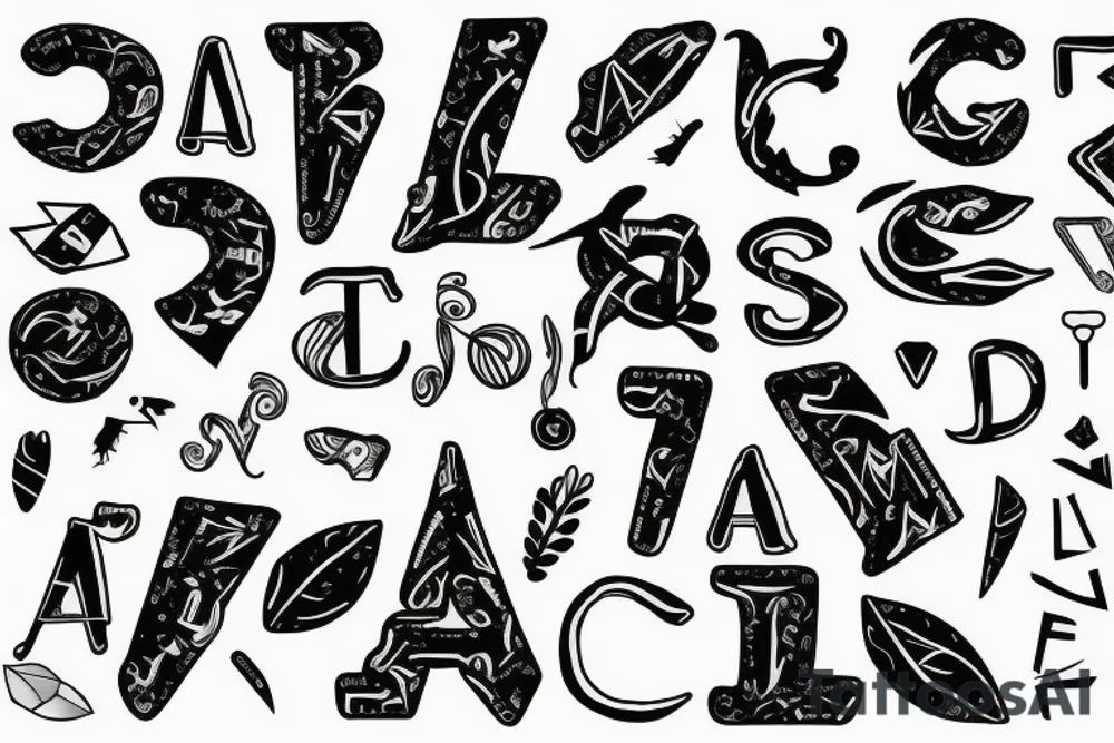 J letter tattoo idea