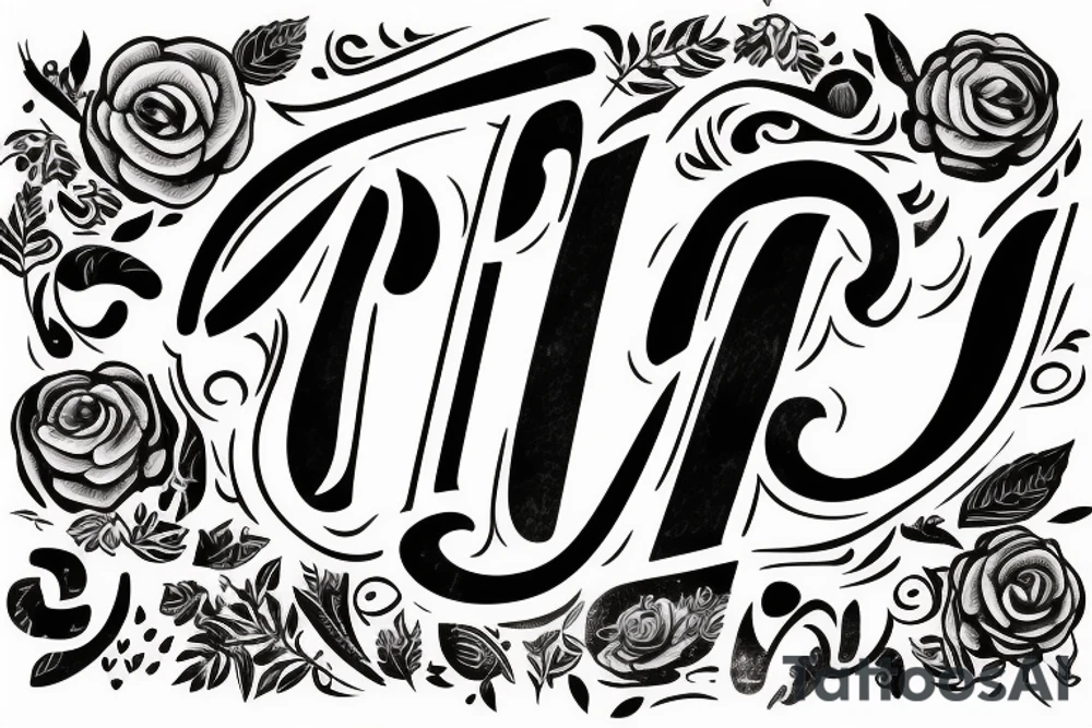 J letter tattoo idea