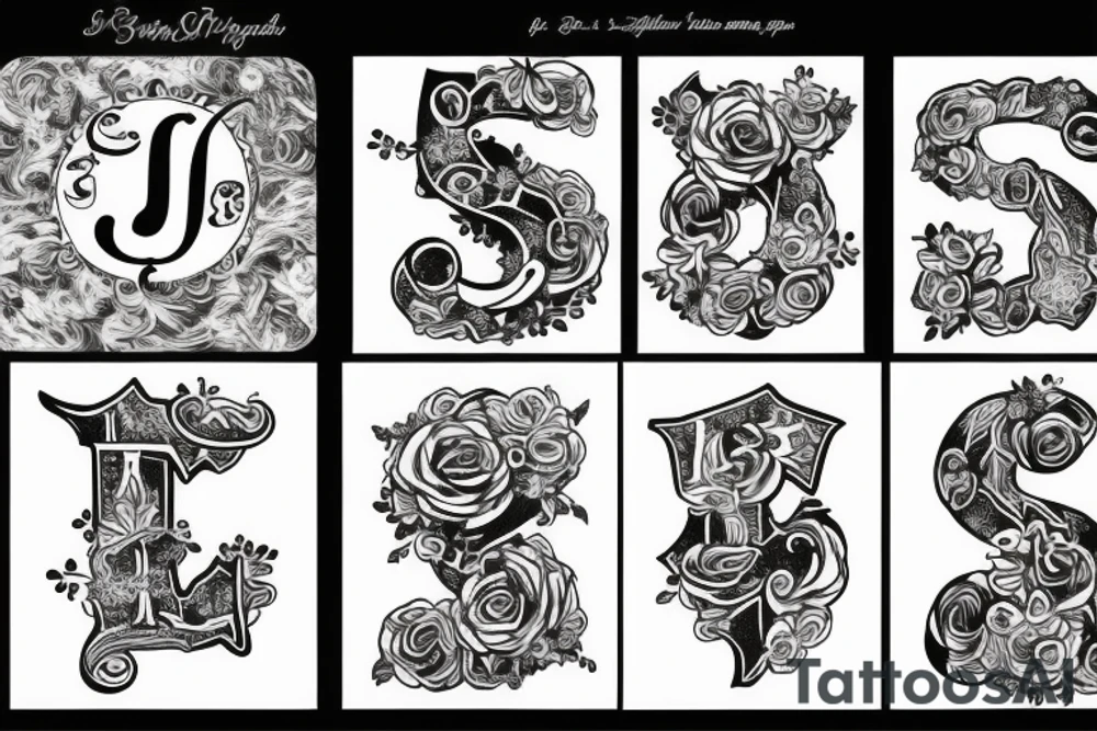 J letter tattoo idea