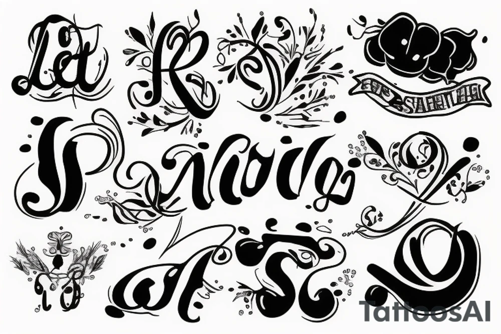 J letter tattoo idea