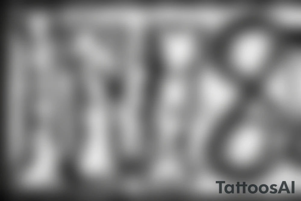 J letter in white canvas tattoo idea