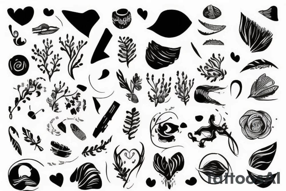 Jqvier word in white canvas tattoo idea