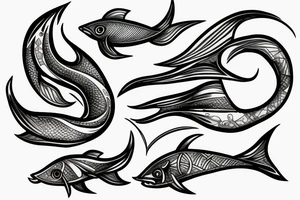 Fish hook tattoo idea