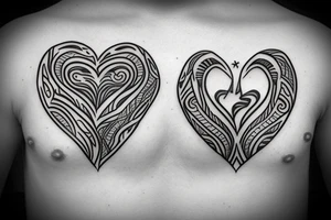 Fish hook a heart tattoo idea