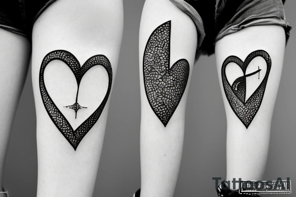 Fish hook a heart with a j letter tattoo idea
