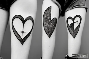 Fish hook a heart with a j letter tattoo idea