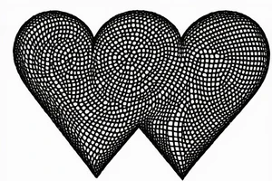 Enchained heart with a j letter tattoo idea