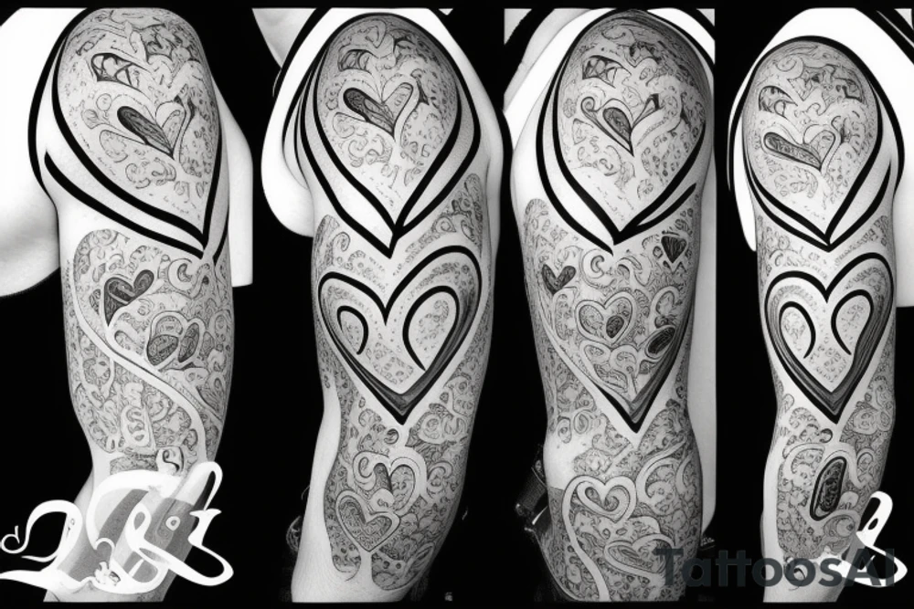 Draw a heart with j tattoo idea