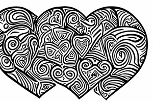 Draw a heart with j tattoo idea
