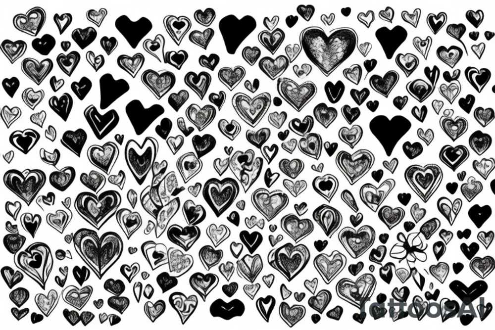 Draw a heart with j tattoo idea