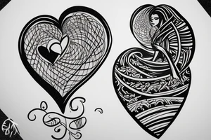 Loving heart of a slave girl tattoo idea