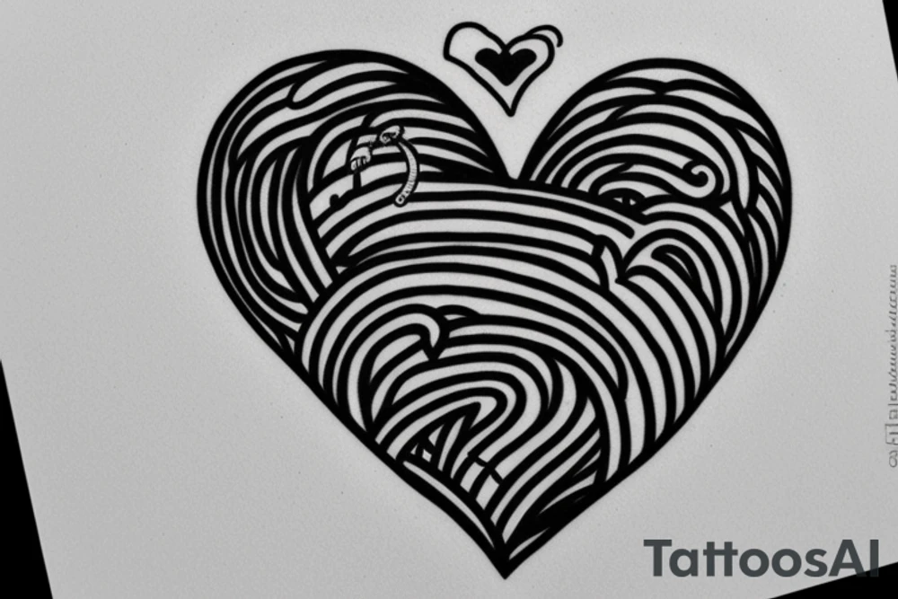 Loving heart of a slave girl tattoo idea