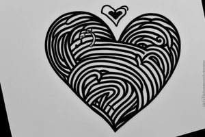 Loving heart of a slave girl tattoo idea