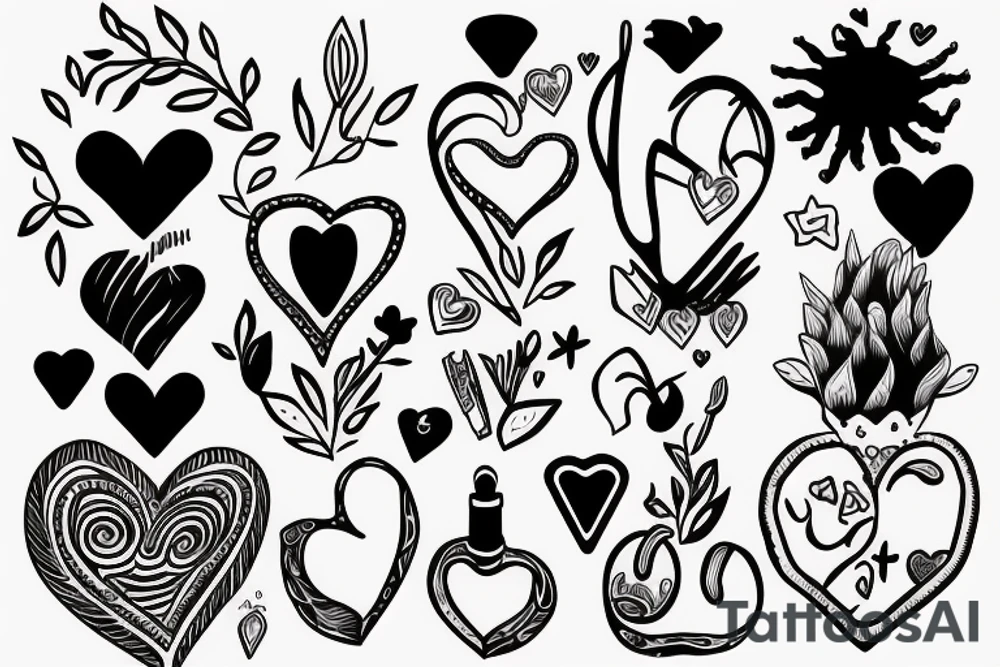 Loving heart of a slave girl tattoo idea
