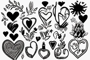 Loving heart of a slave girl tattoo idea