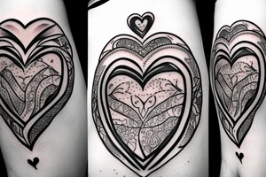 Loving heart of a slave girl tattoo idea