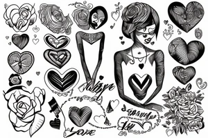 Loving heart of a slave girl tattoo idea