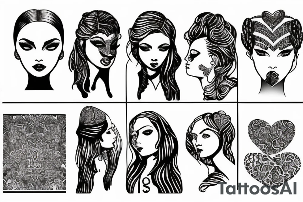 Loving heart of a slave girl tattoo idea