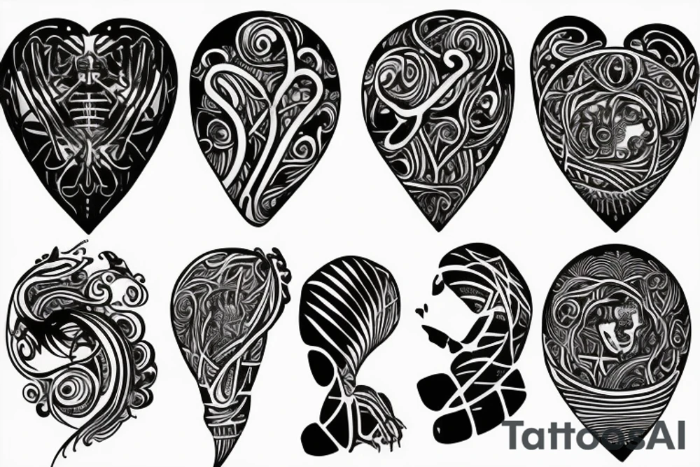 Loving heart of a slave girl tattoo idea
