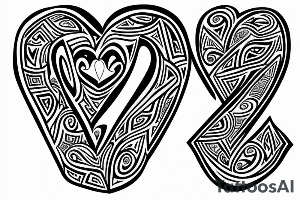 Loving heartl with a big j letter inside tattoo idea