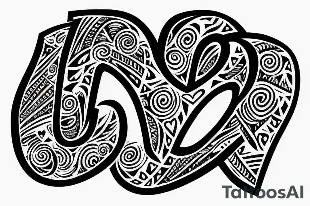 Loving heartl with a big j letter inside tattoo idea