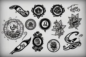 letter j seal tattoo idea