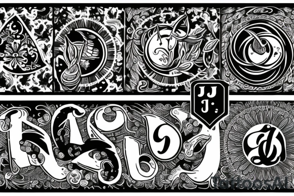 letter j seal tattoo idea