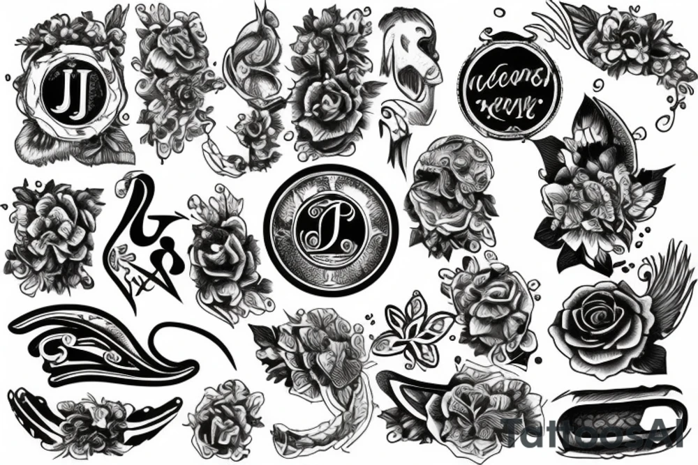 letter j seal tattoo idea
