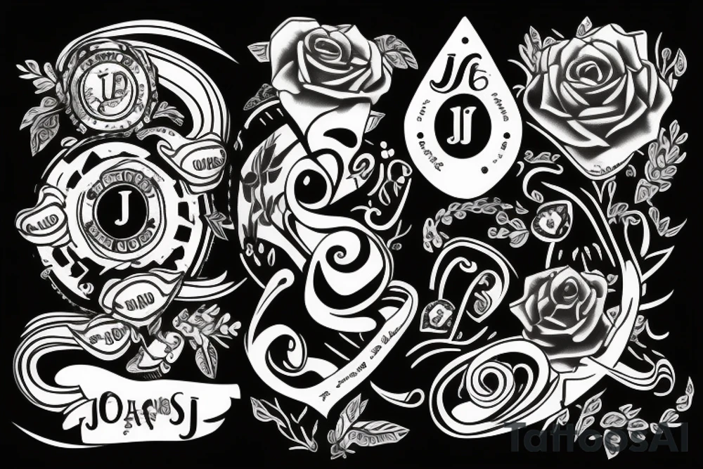 letter j seal tattoo idea