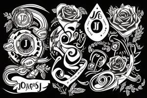 letter j seal tattoo idea
