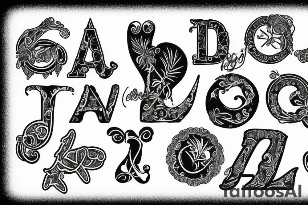 letter j seal tattoo idea
