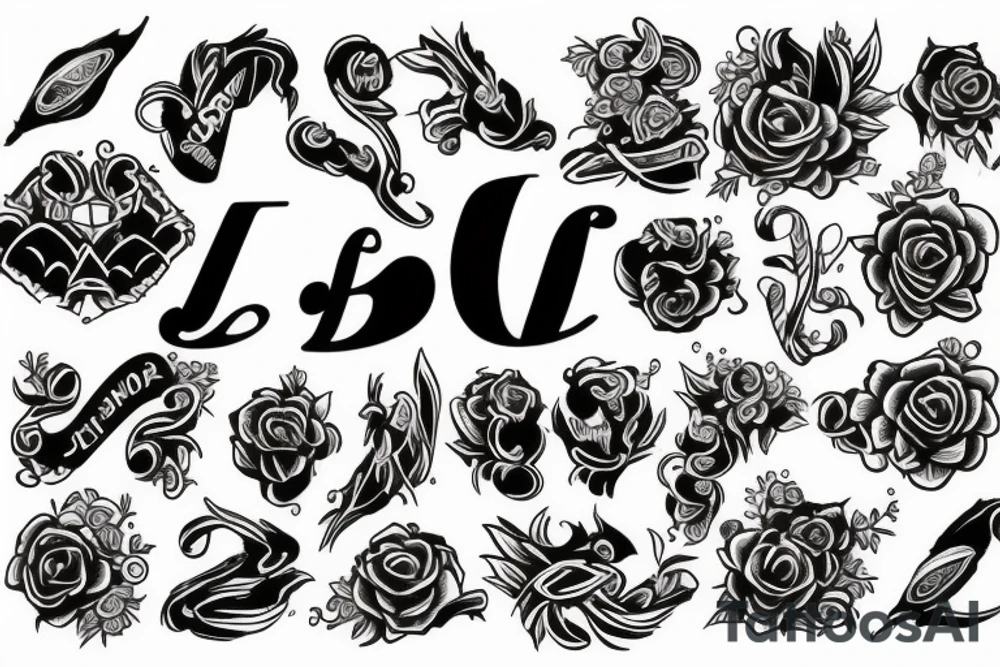 letter j seal tattoo idea
