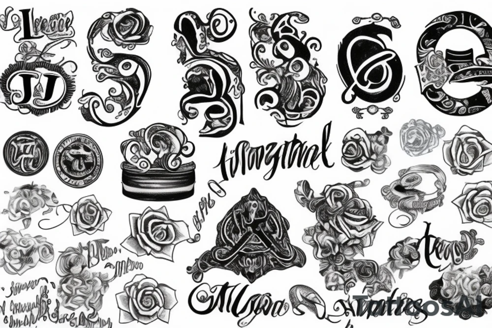 letter j seal tattoo idea
