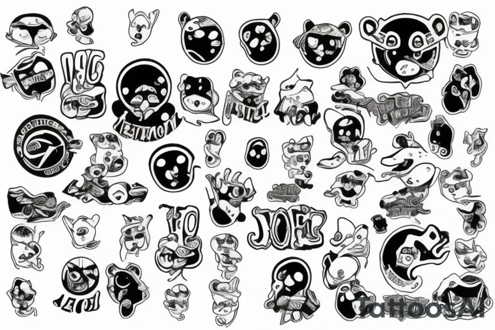 letter j seal tattoo idea