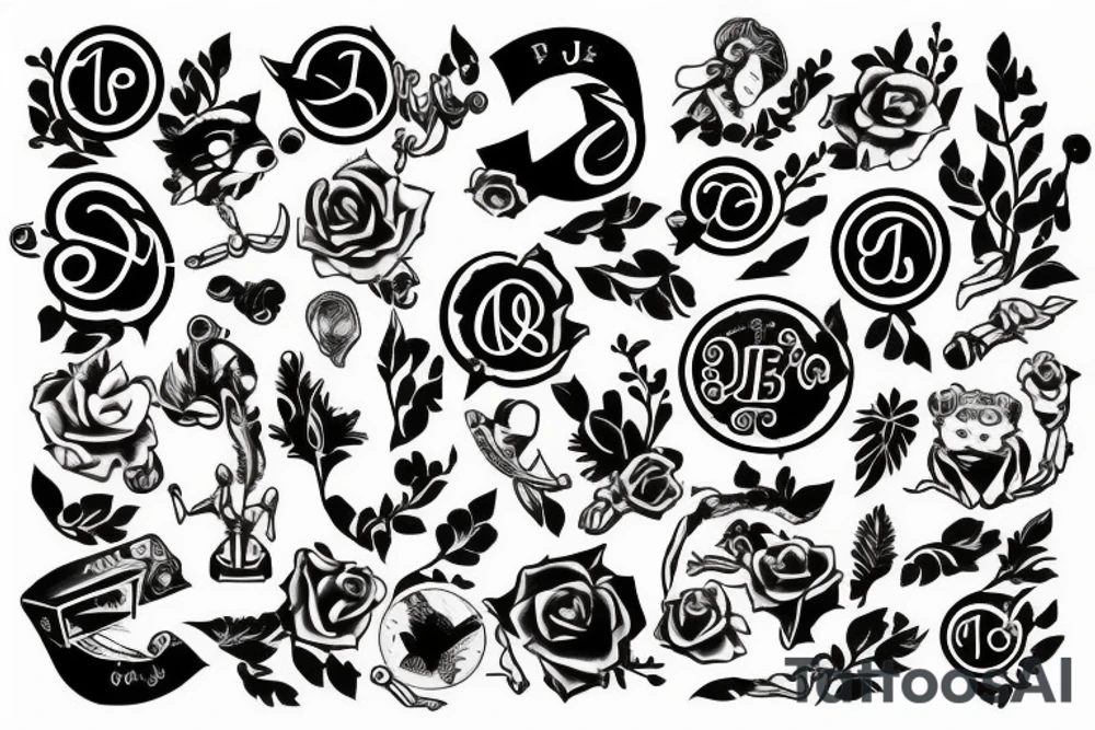 letter j seal tattoo idea